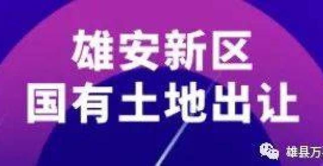 办理有望了雄安国有土地挂牌出让108亩新型产业用地最新消