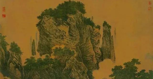 书画堆满屋古代山水名画欣赏——北宋 李唐 《万壑松风图》 绢本岁张铁