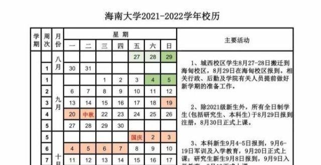 父母，看！海南学、中小学最完整的假期通知已经发布