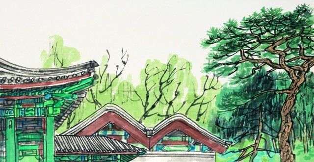 香工艺掠影赏琼岛之春、逛雪中御花园，这个新展带您画中游园林香村振