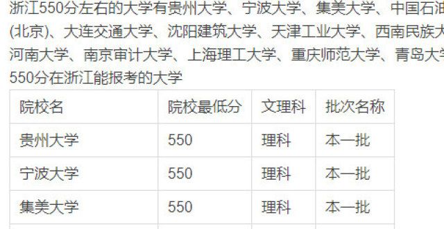 有哪些技巧2022高考550分在浙江能选择什么学学志