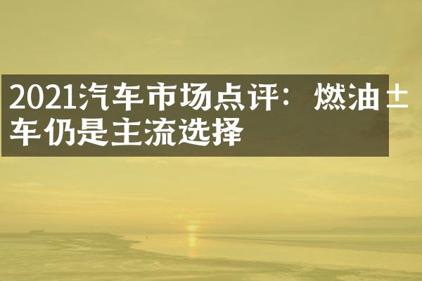 2021汽车市场点评：燃油汽车仍是主流选择