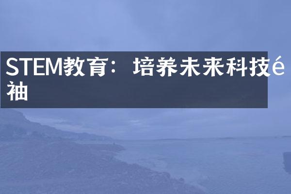 STEM教育：培养未来科技领袖