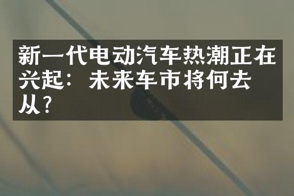 新一代电动汽车热潮正在兴起：未来车市将何去何从？