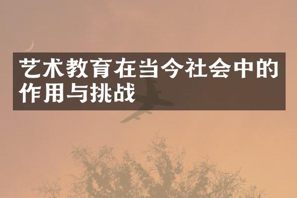 艺术教育在当今社会中的作用与挑战