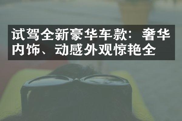 试驾全新豪华车款：奢华内饰、动感外观惊艳全场