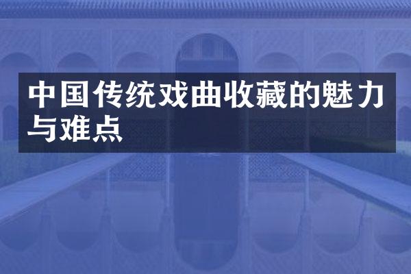 中国传统戏曲收藏的魅力与难点