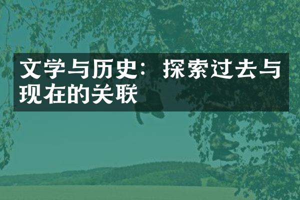 文学与历史：探索过去与现在的关联