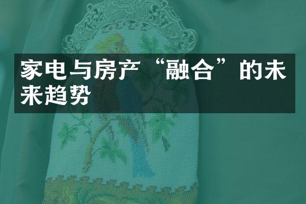 家电与房产“融合”的未来趋势