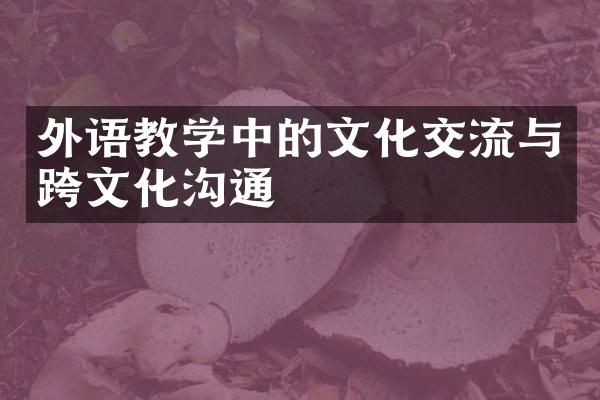 外语教学中的文化交流与跨文化沟通