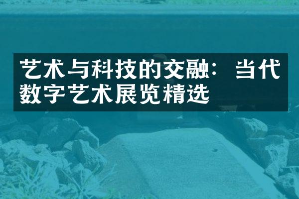 艺术与科技的交融：当代数字艺术展览精选