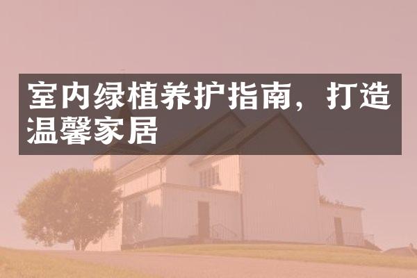 室内绿植养护指南，打造温馨家居