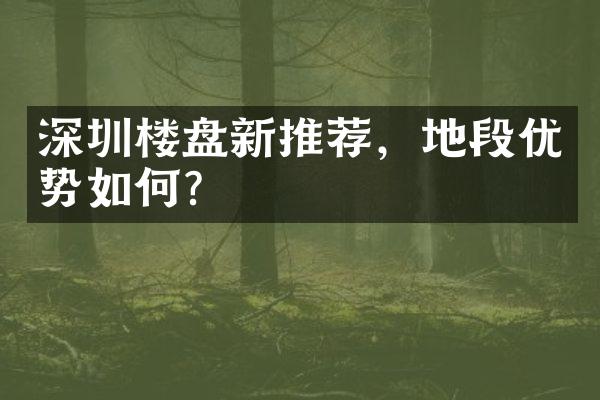 深圳楼盘新推荐，地段优势如何？