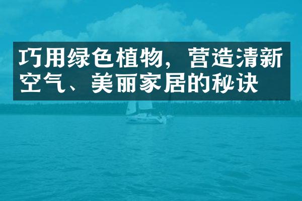 巧用绿色植物，营造清新空气、美丽家居的秘诀！