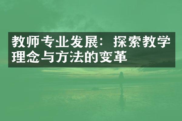 教师专业发展：探索教学理念与方法的变革