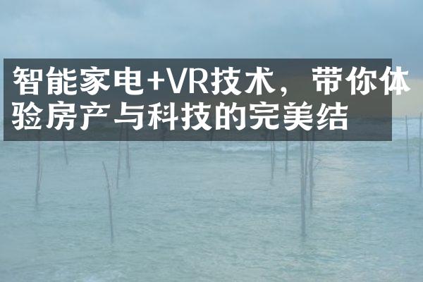 智能家电+VR技术，带你体验房产与科技的完美结合