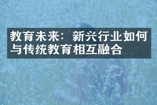 教育未来：新兴行业如何与传统教育相互融合