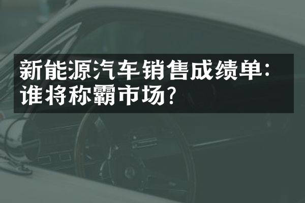 新能源汽车销售成绩单：谁将称霸市场？