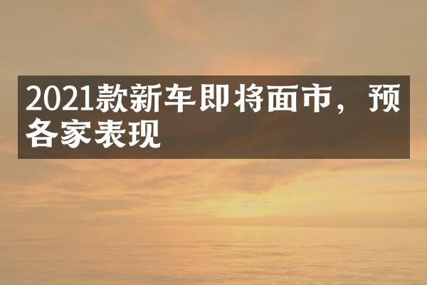 2021款新车即将面市，预测各家表现