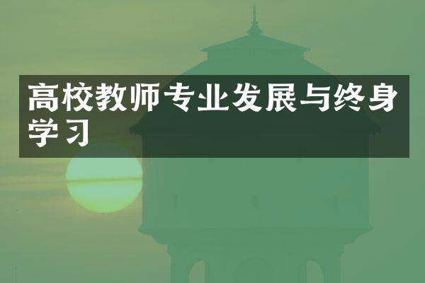 高校教师专业发展与终身学习