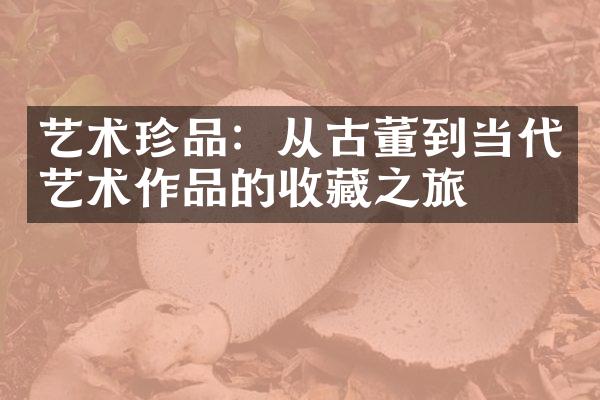 艺术珍品：从古董到当代艺术作品的收藏之旅