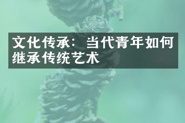 文化传承：当代青年如何继承传统艺术