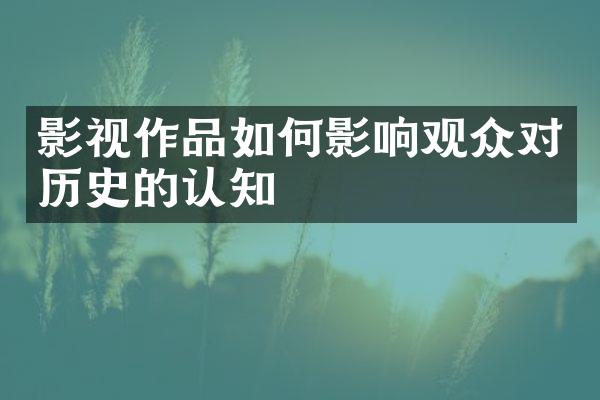 影视作品如何影响观众对历史的认知