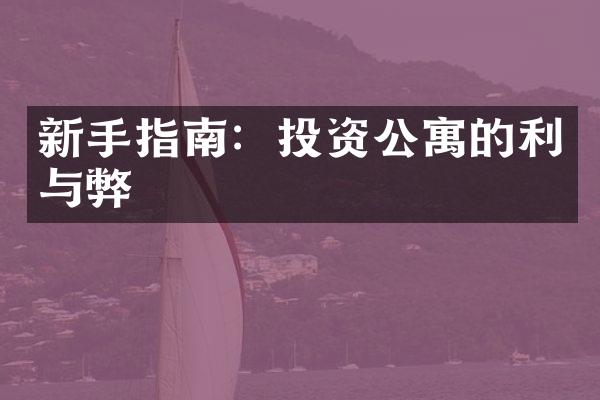 新手指南：投资公寓的利与弊