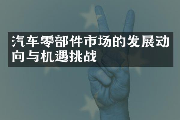 汽车零部件市场的发展动向与机遇挑战