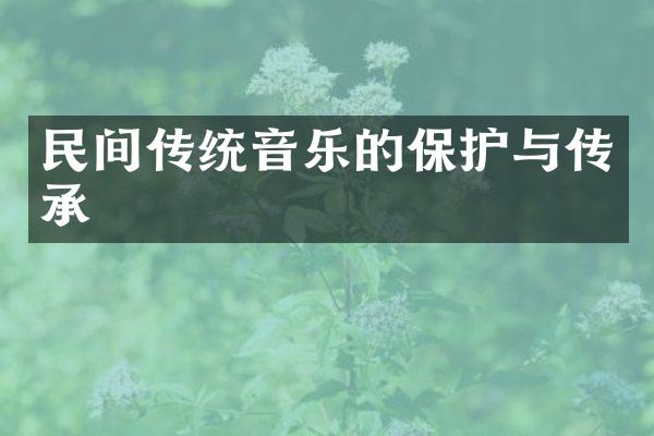 民间传统音乐的保护与传承