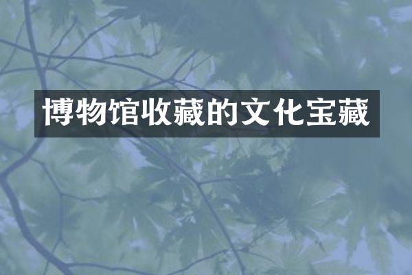 博物馆收藏的文化宝藏