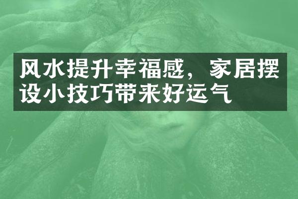 风水提升幸福感，家居摆设小技巧带来好运气