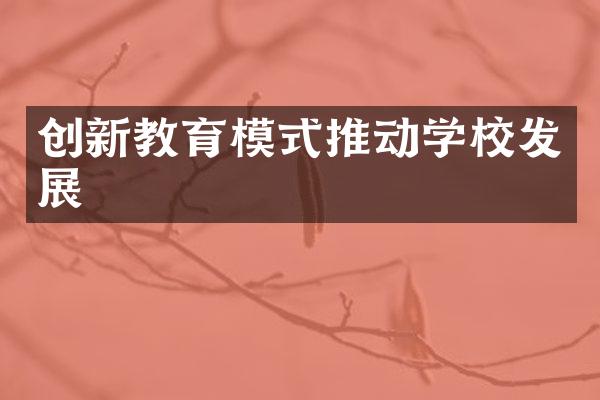 创新教育模式推动学校发展