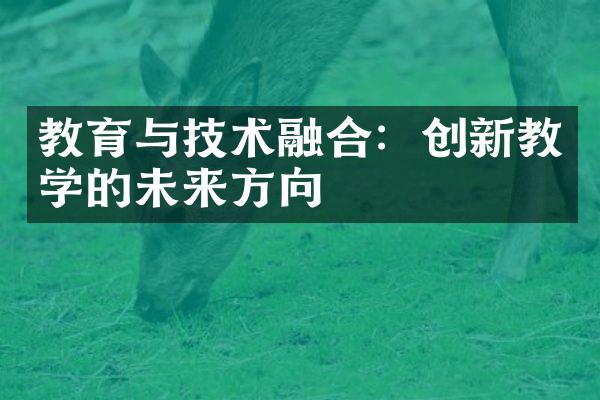 教育与技术融合：创新教学的未来方向