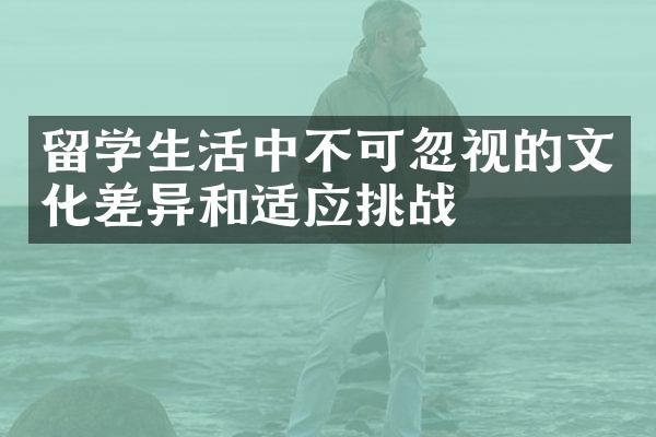 留学生活中不可忽视的文化差异和适应挑战