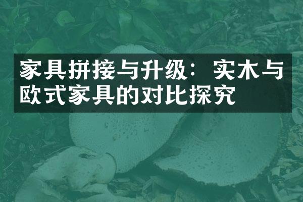 家具拼接与升级：实木与欧式家具的对比探究