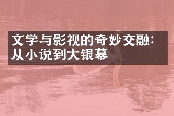 文学与影视的奇妙交融：从小说到大银幕