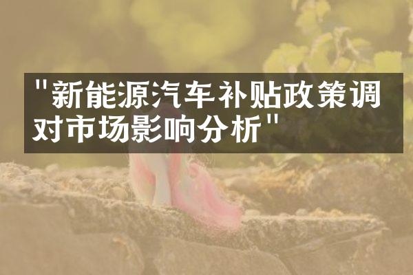 "新能源汽车补贴政策调整对市场影响分析"