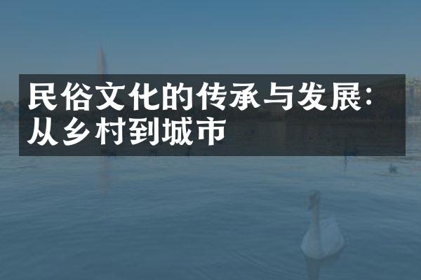 民俗文化的传承与发展：从乡村到城市