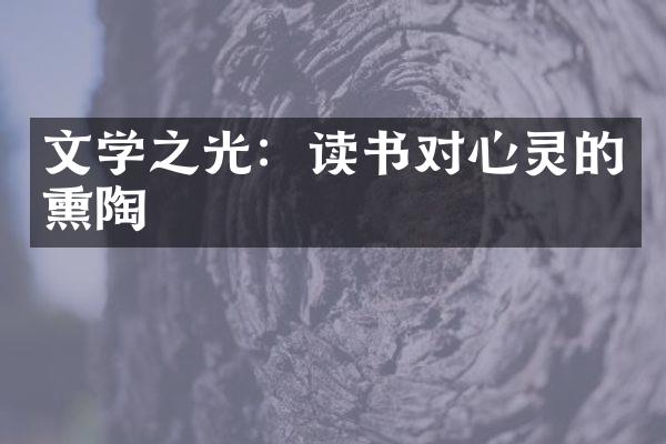 文学之光：读书对心灵的熏陶