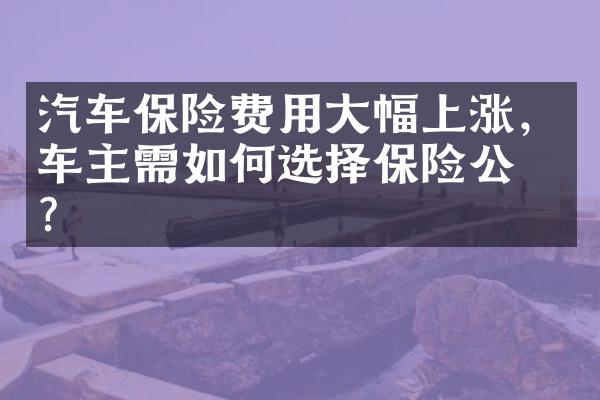 汽车保险费用大幅上涨，车主需如何选择保险公司？