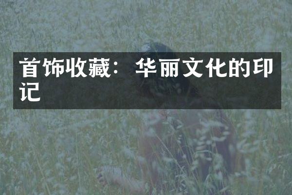 首饰收藏：华丽文化的印记