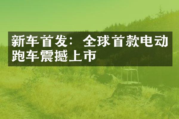 新车首发：全球首款电动跑车震撼上市