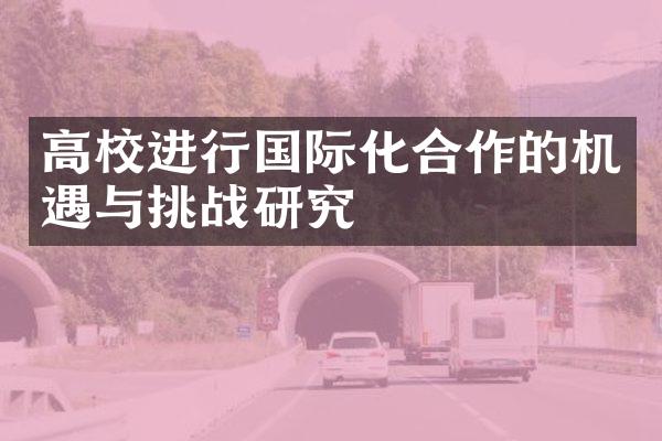 高校进行国际化合作的机遇与挑战研究