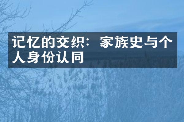 记忆的交织：家族史与个人身份认同