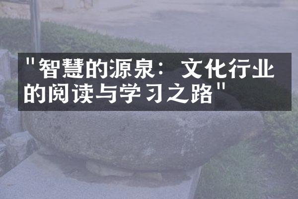 "智慧的源泉：文化行业中的阅读与学习之路"