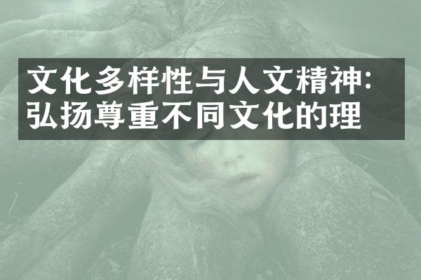 文化多样性与人文精神：弘扬尊重不同文化的理念