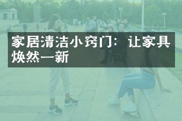 家居清洁小窍门：让家具焕然一新