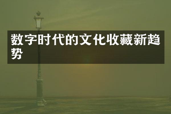 数字时代的文化收藏新趋势