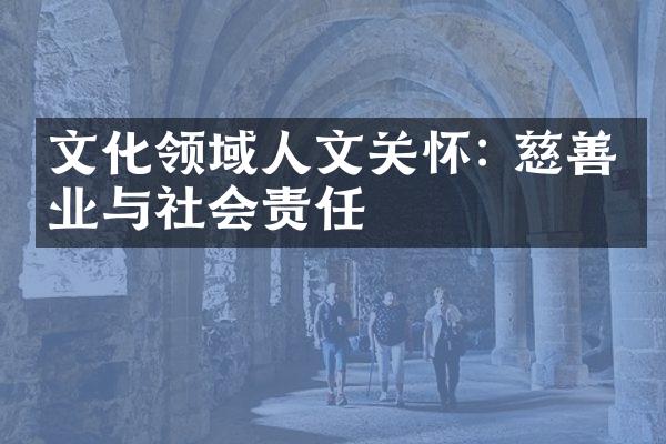 文化领域人文关怀: 慈善事业与社会责任